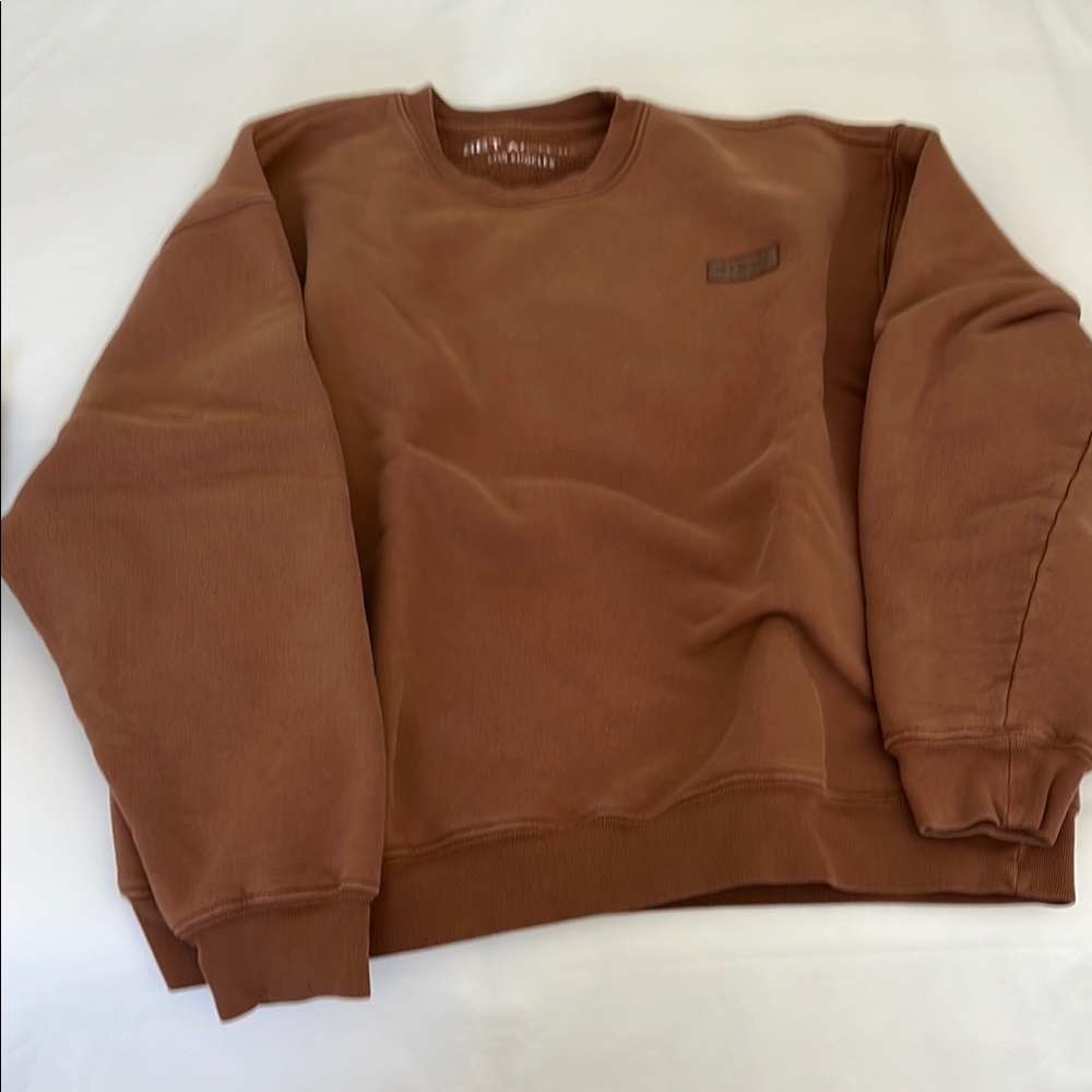 SETACTIVE Brown Crewneck Heavyweight Sweatshirt